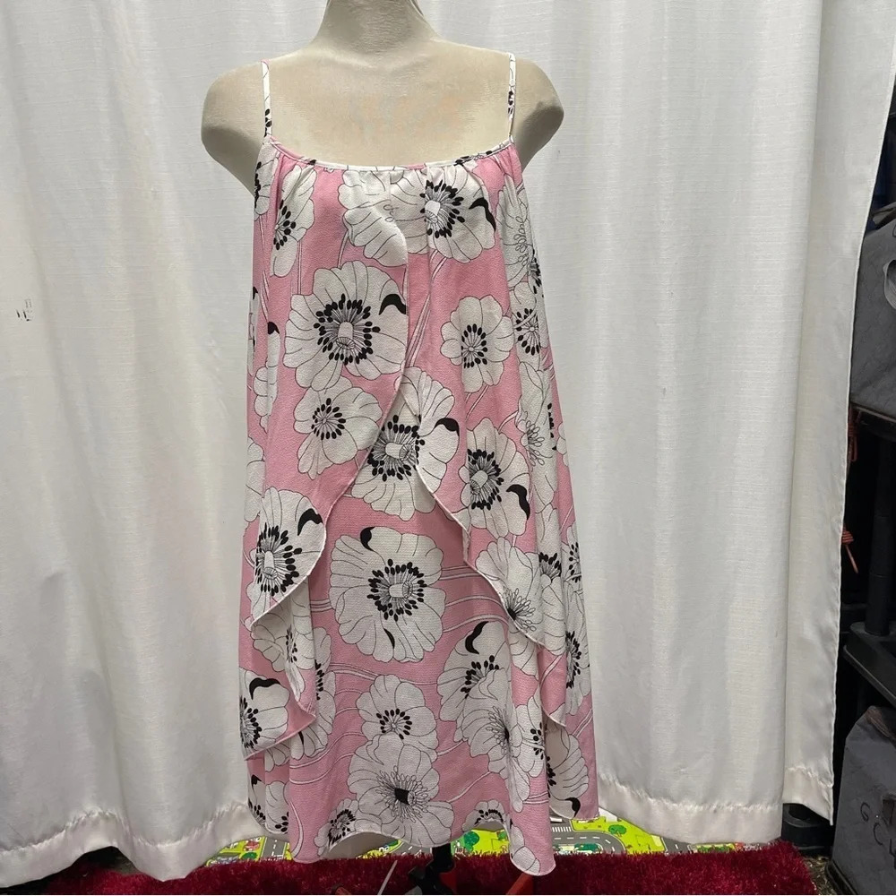 2XL rode gal floral layered summer dress